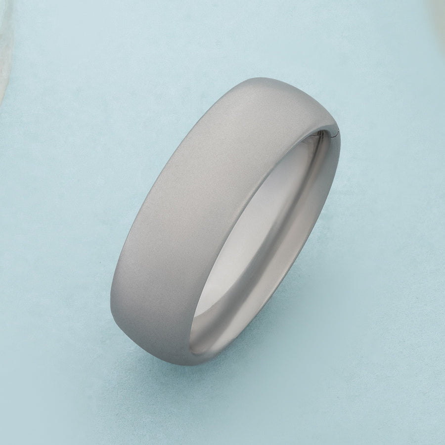 Satin & Cobalt Chrome Wedding Bands | Tailored Rings