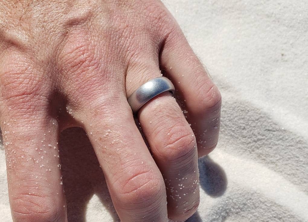 cobalt chrome men wedding ring